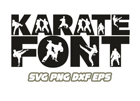 Karate Svg Karate Font Sport Svg Sport Font Taekwondo Svg Karate