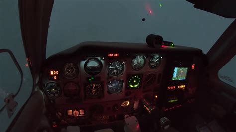 My First Instrument Approach In Actual Imc At Night To Minimums