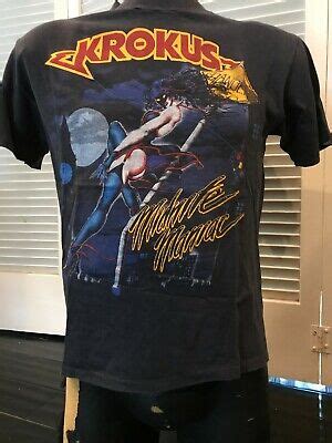 Krokus 1984 Midnite Maniac Blitz Tour Shirt Size Medium Ratt Rock Metal ...
