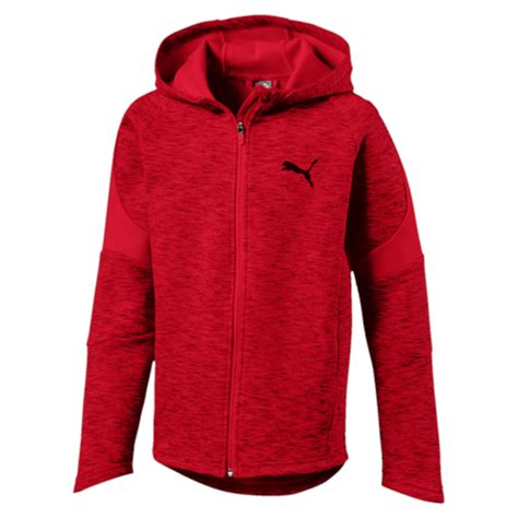 Puma Boys Evostripe Full Zip Hoodie Juniors From Excell Sports Uk