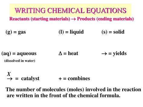 Ppt Writing Chemical Equations Powerpoint Presentation Free Download