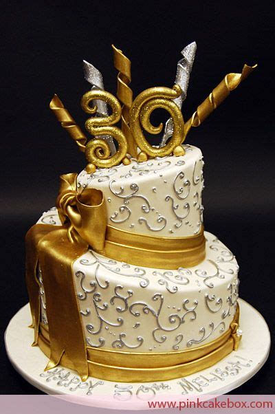 Below is my ultimate list of 30th birthday party ideas with lots of tips and suggestions for both men and women, including ideas for 30th birthday decorations, invitations, food & drink, gifts, and a few special surprises. Gold Topsy 30th Birthday Cake » Birthday Cakes | Golden ...
