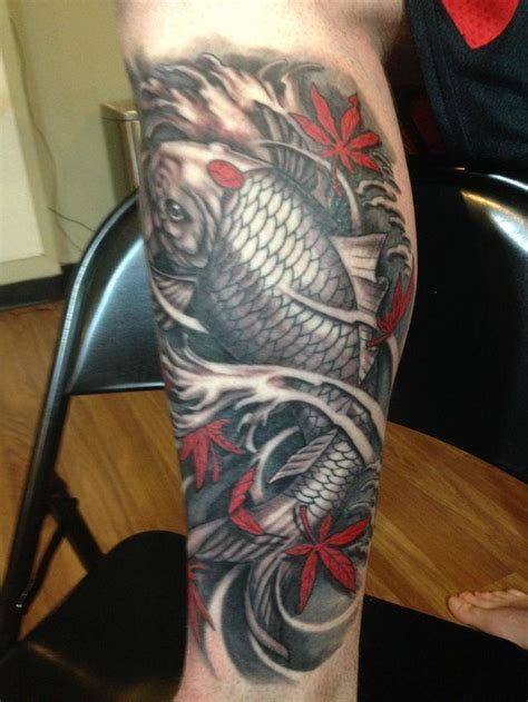 Koi Fish Leg Finished Product Done By Omar At The Truth Tattoo In St