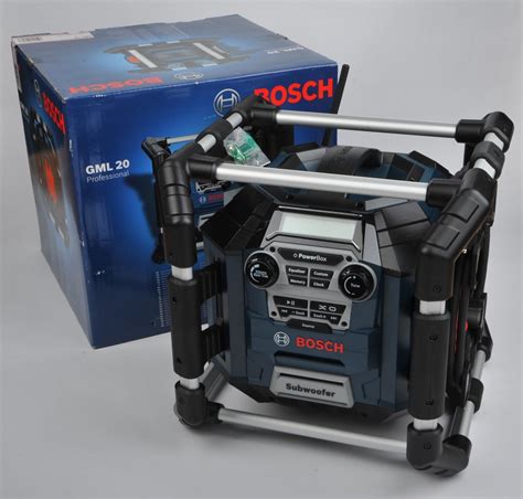Bosch radio gml 20 profesional para 14,4v y 18v baterías, sin baterías. radiopřijímač či radiobudík Bosch GML 20 - Seznamzboží.cz