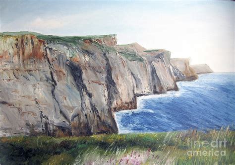 The Cliffs Of Moher Painting By Piero C Fine Art America