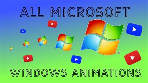 All Microsoft Windows Animations 1985 2018 Youtube