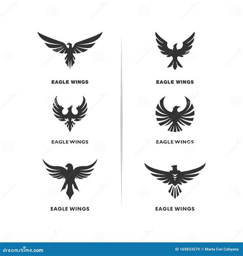 Set Of Eagle Logo Design Vector Eagle Logo Design Concepts Template