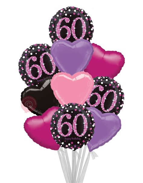 Choose 60th birthday flowers as you would for a recipient of any other age, based on their gender and their colour preferences. Personalised #60 Pink Celebration 60th Happy Birthday ...