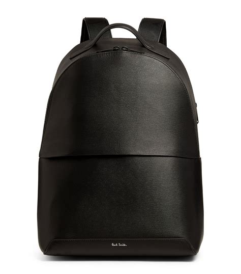 Mens Paul Smith Black Large Leather Backpack Harrods Countrycode