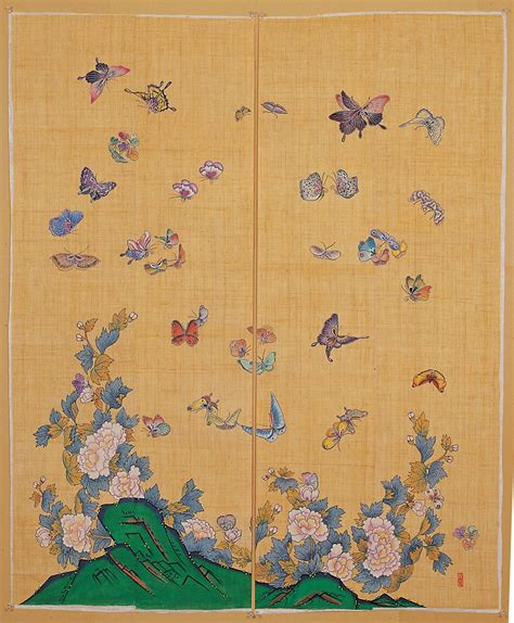 사단법인 한국 전통 민화 연구소 Korean Art Asian Art Floral Embroidery Patterns