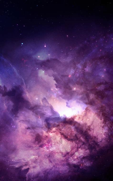 Free Download Purple Nebula Hd Wallpaper For Kindle Fire