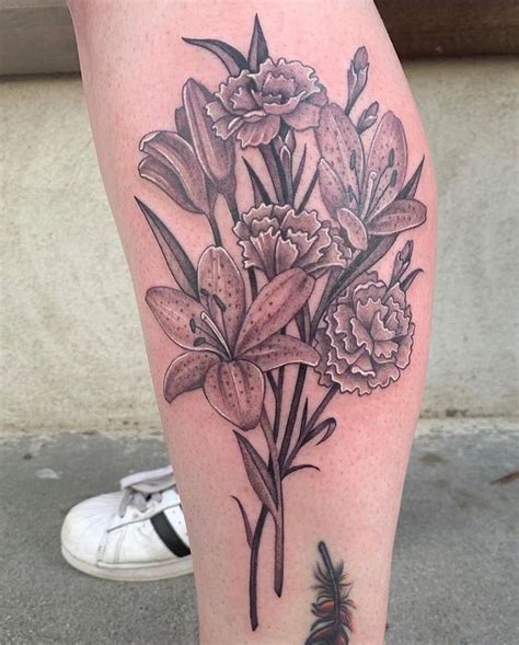 30 Elegant Bouquet Tattoos For Your Inspiration Style Vp Page 10