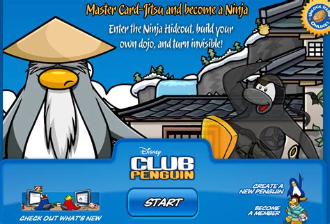 When pressing this, it makes the. Sensei and Ninja Start Screen | Club Penguin Cheats