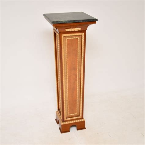 Antique French Marble Top Pedestal Column Marylebone Antiques