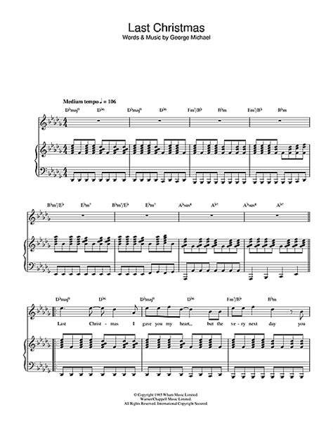 Bit.do/flowkey8 learn how to play last christmas. Wham! Last Christmas 33468 | Sheet music, Sheet music notes, Music notes