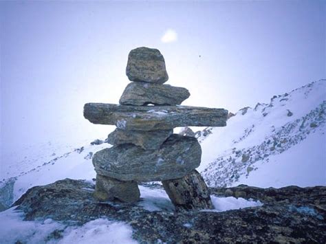Inukshuk Les Cairns Inuit Projet Arctika A La Découverte De L