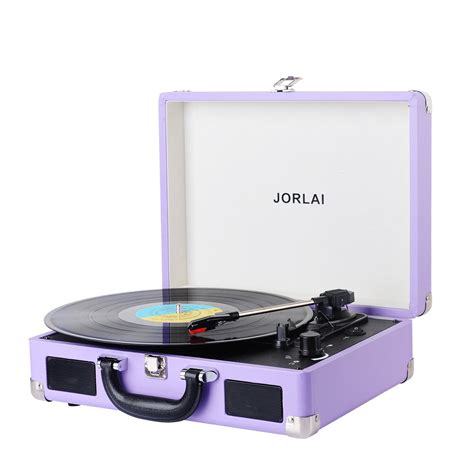 Buy Jorlai Vinyl Record Player Bluetooth Turntable 3 Speed Vintage