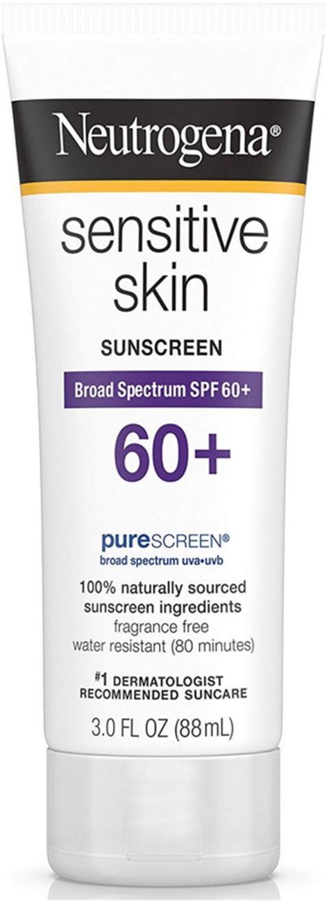 Neutrogena Sensitive Skin Sunscreen Lotion Spf 60 3 Oz