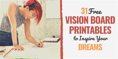 39 Free Vision Board Printables To Inspire Your Dream