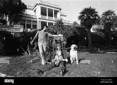 Keith Richard And Anita Pallenberg With Their Son Marlon At His Home The