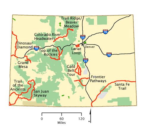 Colorado - Map | America's Byways | Colorado map, Colorado travel, America map