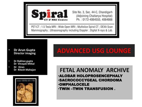 Fetal Anomaly Archive Advanced Usg Lounge Ppt
