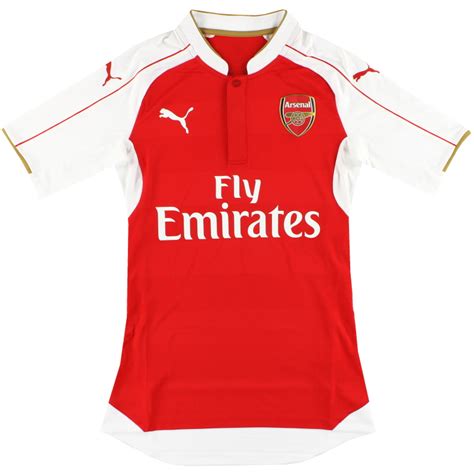 2015 16 Arsenal Puma Player Issue Authenic Home Shirt As New L 747417 01