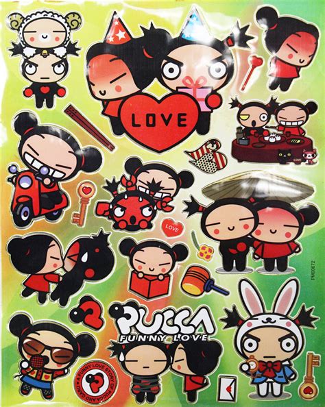 Pucca Funny Love Adorable Sticker Collection 23 Stickers Walmart