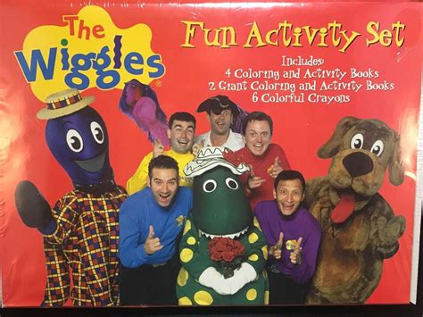 The Wiggles Fun Activity Set Coloring And Activity Books 2 Giant Rare