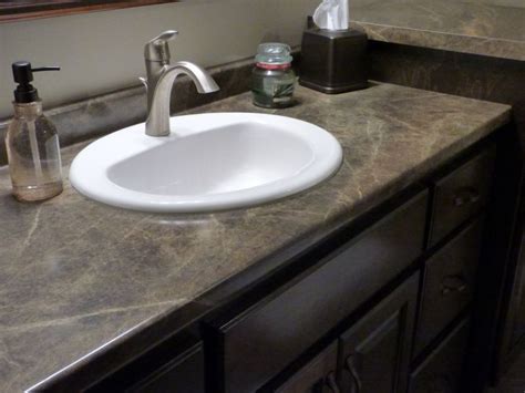 Bathroom update how to paint laminate cabinets laminate. Formica 180fx laminate "Slate Sequoia" was used for this ...