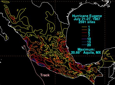 Hurricane Eugene July 22 27 1987