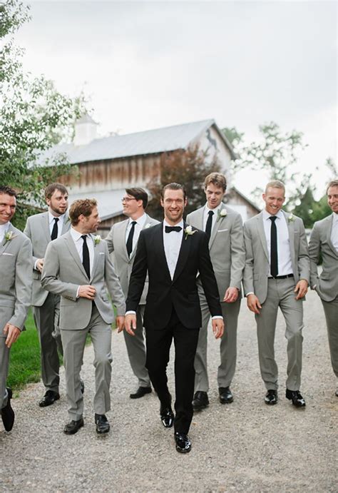 7 distinctive grooms that stand out from their groomsmen groomsmen grey gray groomsmen suits