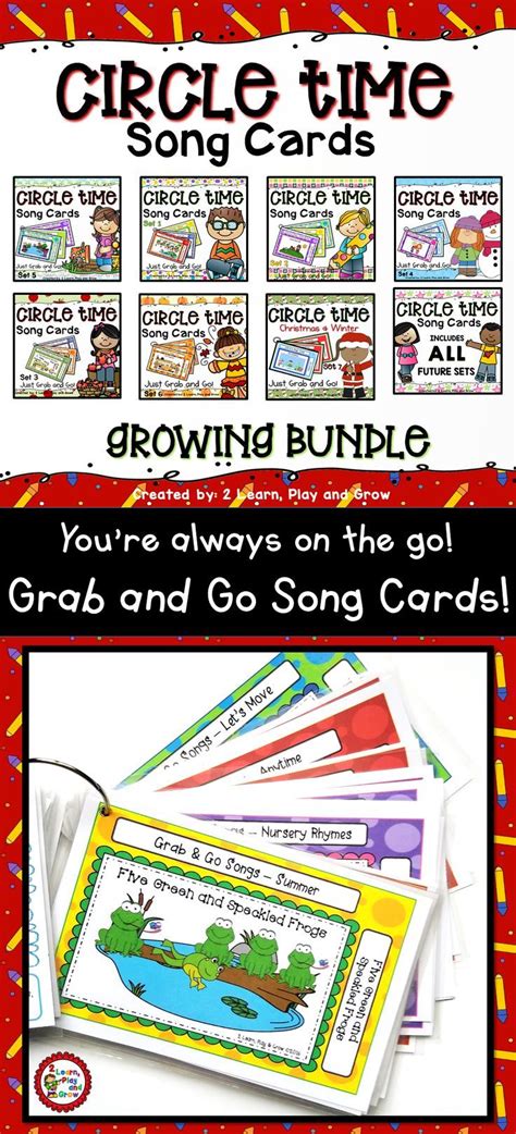 I sing them on my english lessons with my kids. Circle Time Song Cards Finger Plays, Songs and Nursery ...