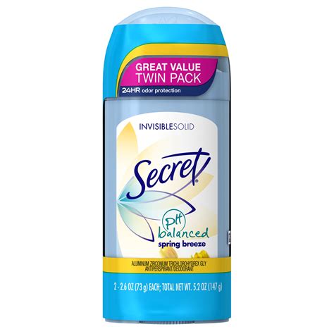 Secret Invisible Solid Antiperspirant And Deodorant Spring Breeze
