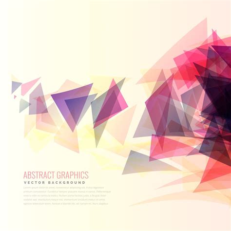 Colorful Abstract Triangle Shapes Vector Background Download Free