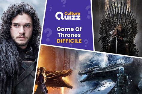 Quiz Game Of Thrones Difficile Séries Tv Niveau Difficile Culture Quizz