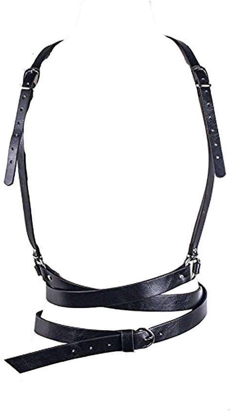 Black Belt Black Leather Faux Leather Leather Harness Leather