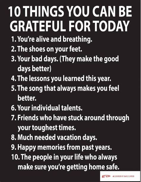 10 things you can be grateful for today but also beyond today its always important to be