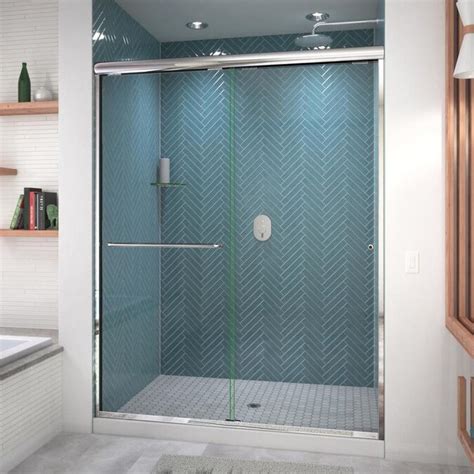 Arizona Shower Door Euro 765 In H X 56 In To 60 In W Semi Frameless Bypasssliding Polished
