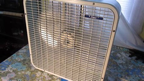 1973 Lakewood 20 Inch Vintage Box Fan Youtube