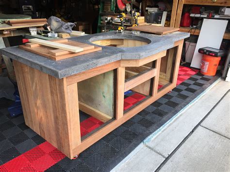 XL Table Build With Concrete Top Big Green Egg EGGhead Forum The Ultimate Cooking