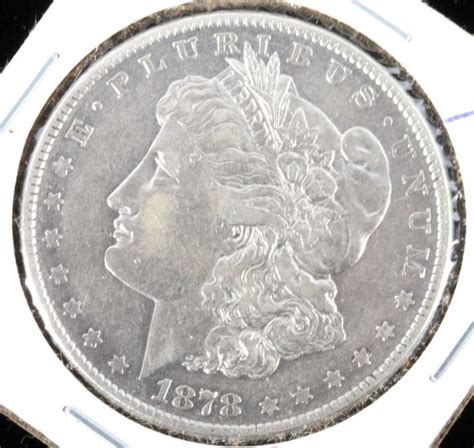 1878 8tf Morgan Silver Dollar Ef40 Rare