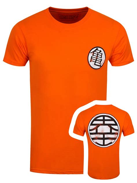 500264 made of cotton, glows in the dark and comes in 9 different style variations. Dragon Ball Z King Kai's Symbols Men's Orange T-Shirt ...