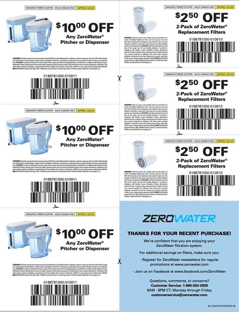 Print Coupons For Zerowater Products ⋆ Discounts And Savings Canada