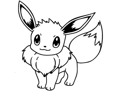 Eevee Pokemon Coloring Page Coloring Pages U