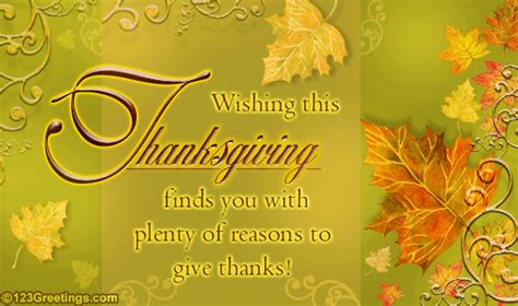 Thanksgiving Wish Free Happy Thanksgiving Ecards Greeting Cards