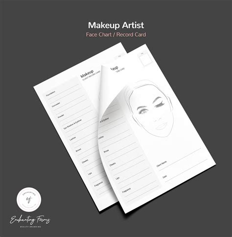 Makeup Artist Forms Client Intake Form Client Record Cards Etsy Canada