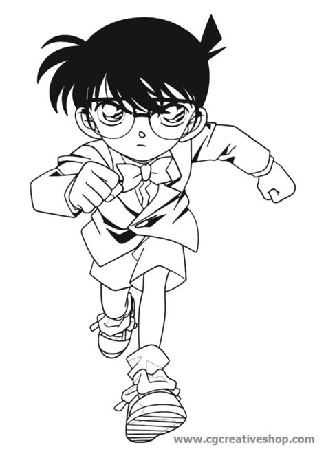 Detective Conan Disegno Da Colorare Cgcreativeshop