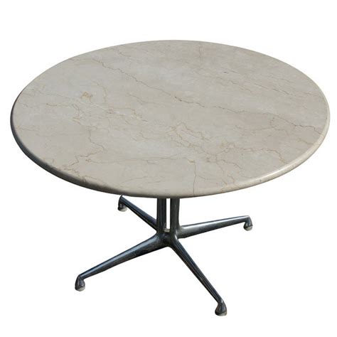 Herman miller noguchi coffee table authentic brand new white ash base. Eames For Herman Miller Marble LaFonda Coffee Table at 1stdibs