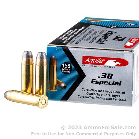 50 Rounds Of Discount 158gr Sjhp 38 Spl Ammo For Sale By Aguila